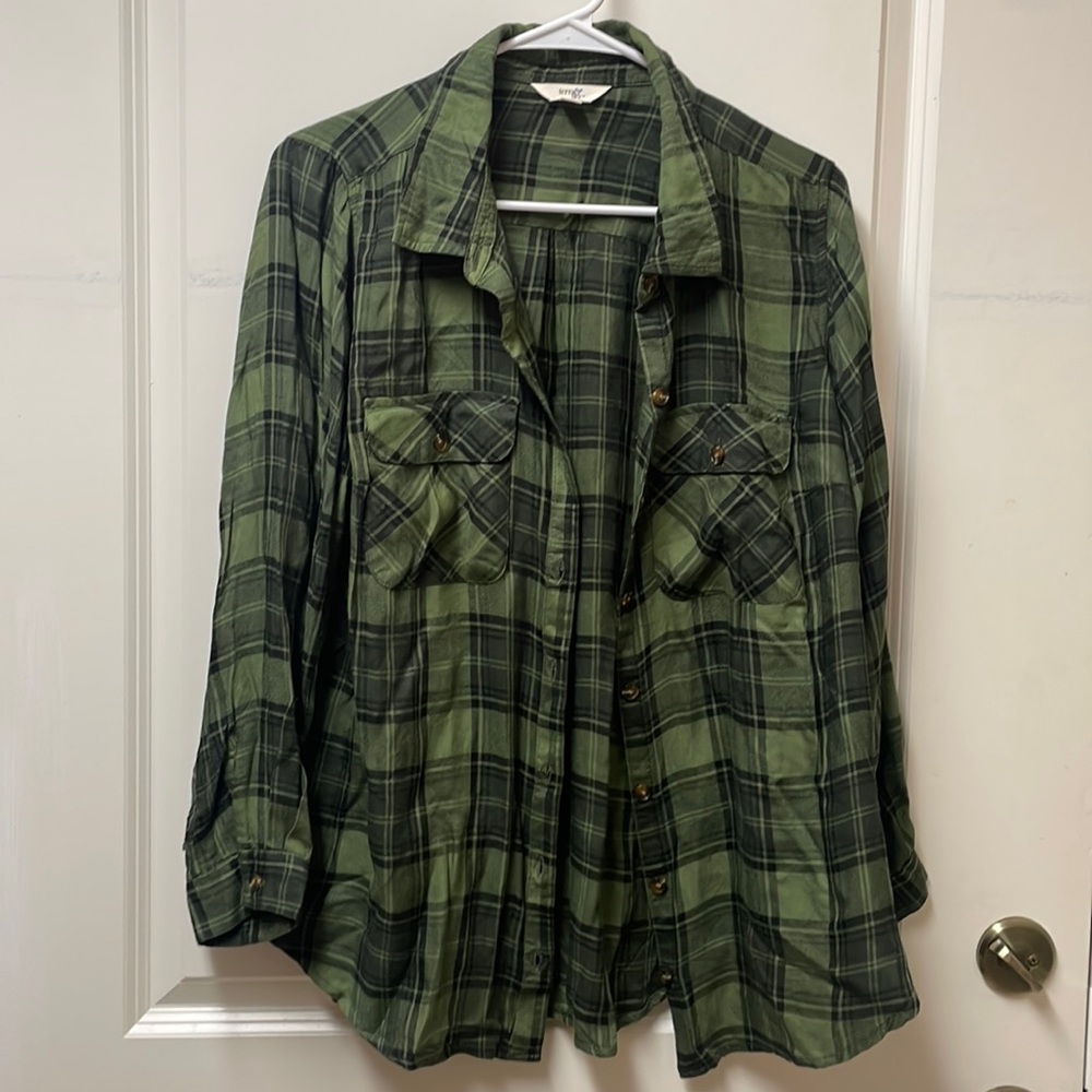 Plaid button up